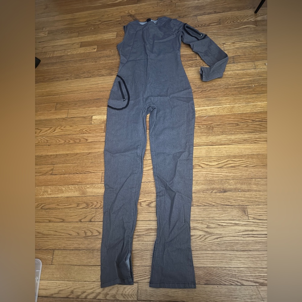 Elegant Charcoal Jumpsuit